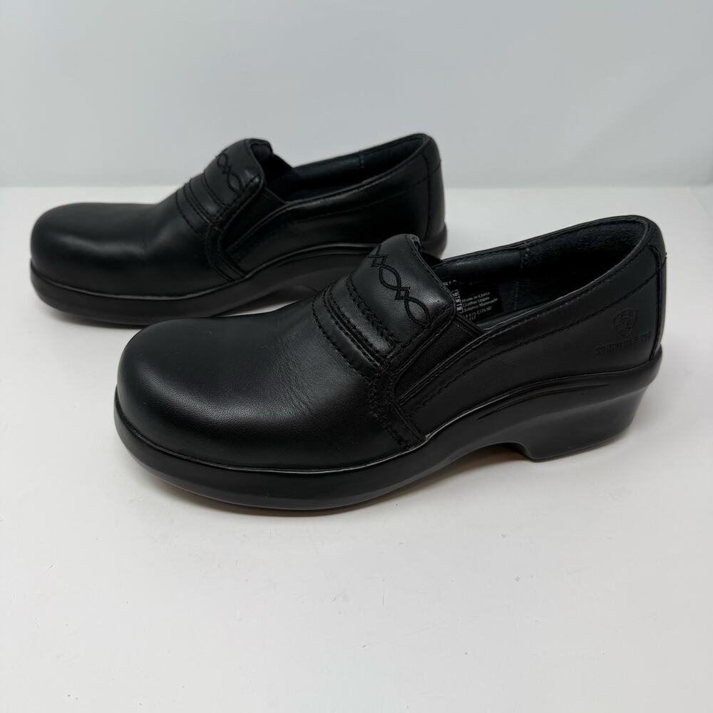 Ariat Expert Safety Clogs Slip on Shoe Women's 9B Composite Toe Work Shoes EUC